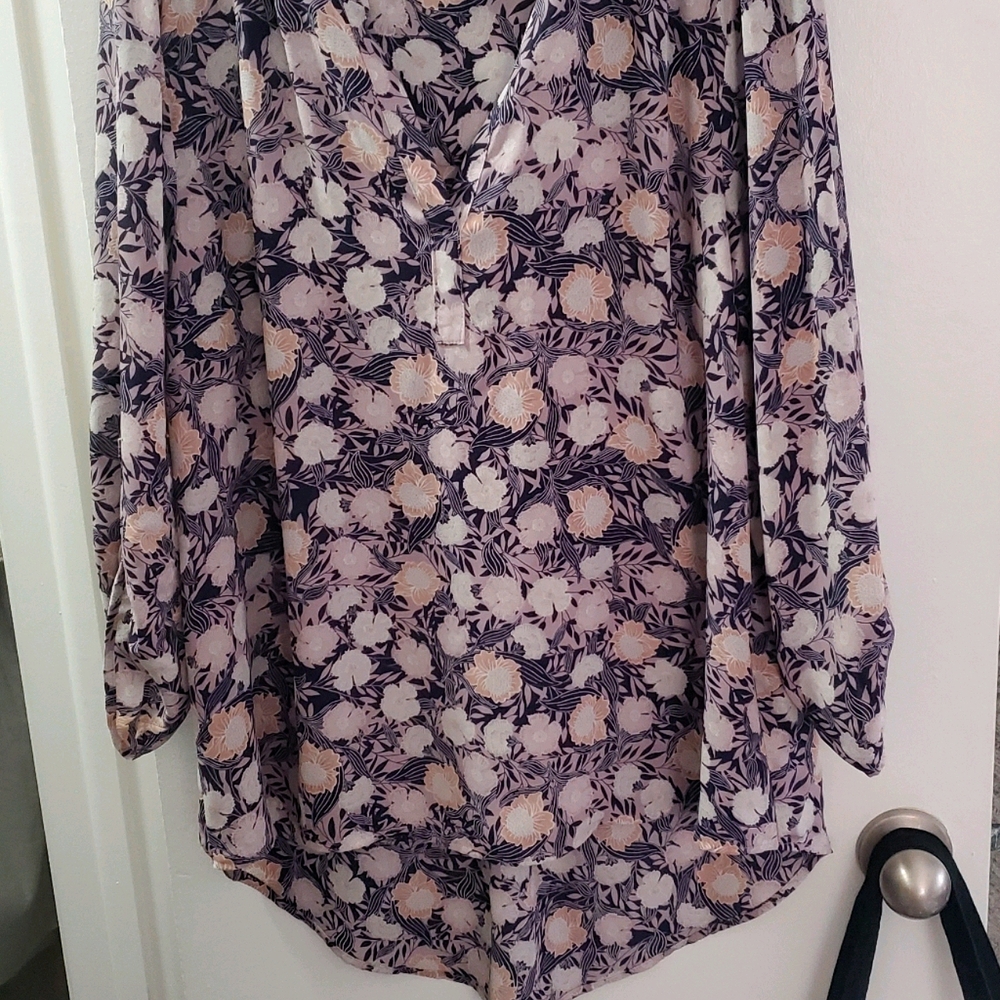DanielRainn Purple Floral Blouse XXL